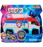 LA SUPER PAT PATROUILLE LE FILM : CAMION PAW PATROLER TRANSFORMABLE + VOITURE DE CHASE - FIGURINE CHIEN - VEHICULE DE LUXE - PAW PATROL THE MIGHTY MOVIE