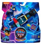 LA SUPER PAT PATROUILLE LE FILM : CHASE ET VOITURE DE POLICE SON ET LUMIERE - FIGURINE CHIEN - VEHICULE DE LUXE - PAW PATROL THE MIGHTY MOVIE