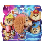 LA SUPER PAT PATROUILLE LE FILM : CHIENNE LIBERTY QUI S'ETIRE ET LA PAT PATROUILLE JUNIOR - PELUCHE LICENCE PAW PATROL - SPIN MASTER - 20143564