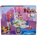 LA SUPER PAT PATROUILLE LE FILM : LE QUARTIER GENERAL DANS LA VILLE MR HELLINGER + 4 FIGURINES : PAT PATROUILLE JUNIOR + LIBERTY  - PAW PATROL TOUR DE CONTROLE