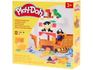 Le bateau Pirate play-doh avec 5 pots de pate � modeler - Hasbro - F7370