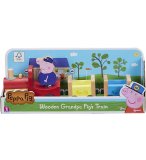 LE TRAIN EN BOIS DE PEPPA PIG + FIGURINE PPY PIG - GIOCHI PREZIOSI - MONDE MINIATURE PEPPA LE COCHON