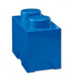 LEGO BOITE DE RANGEMENT 2 PLOTS BLEUE - BRIQUE DE RANGEMENT LEGO