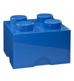 LEGO BOITE DE RANGEMENT 4 PLOTS BLEUE - BRIQUE DE RANGEMENT LEGO