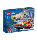 LEGO CITY 60373 LE BATEAU DE SAUVETAGE DES POMPIERS