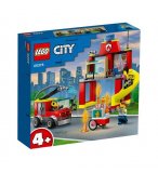 LEGO CITY 60375 LA CASERNE ET LE CAMION DES POMPIERS