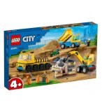 LEGO CITY 60391 LES CAMIONS DE CHANTIER ET LA GRUE A BOULE DE DEMOLITION