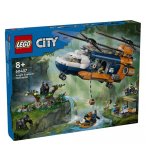 LEGO CITY 60437 L'HELICOPTERE DE L'EXPLORATEUR DE LA JUNGLE AU CAMP DE BASE