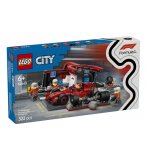 LEGO CITY 60443 ARRET AU STAND DE F1 AVEC VOITURE FERRARI