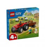 LEGO CITY 60461 TRACTEUR AGRICOLE ROUGE AVEC REMORQUE ET MOUTONS