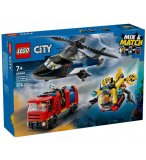 LEGO CITY 60462 HELICOPTERE, CAMION DE POMPIERS ET SOUS-MARIN MODULABLE