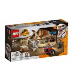 LEGO JURASSIC WORLD 76945 LA POURSUITE EN MOTO DE L'ATROCIRAPTOR