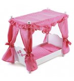 LIT A BALDAQUIN EN BOIS PRINCESSE POUPEE - BAYER CHIC 2000 - 50799 - LIT POUPON