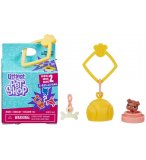 LITTLEST PETSHOP COLLECTION SURPRISE SERIE 2 : CHIEN BULLDOG N 2-B31 + HABITAT + ACCESSOIRE - HASBRO - E2875