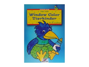 Livre window color : l'oiseau bleu - motif peinture pour fen�tre - activit�s cr�atives