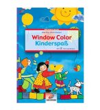 LIVRE WINDOW COLOR - LES ENFANTS ET LE CHIEN - MOTIF PEINTURE POUR FENETRE