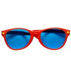 LUNETTES GEANTES ROUGE DE CLOWN VERRE COLORE - ACCESSOIRES DEGUISEMENT