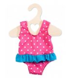 MAILLOT DE BAIN A POIS 1 PIECE 28/35 CM - HELESS - HABIT POUPON (33)