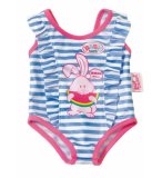 MAILLOT DE BAIN AVEC LAPIN ROSE BABY BORN - HABIT POUPEE 43 CM - ZAPF CREATION (ZA31)