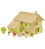 MAISON EN RONDINS 240 PIECES - JEUJURA - 8049 - JEU CONSTRUCTION EN BOIS