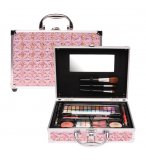 MALLETTE DE MAQUILLAGE DISCO ROSE A PAILLETTES 46 PIECES - JOUET BEAUTE COSMETIQUE