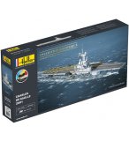 MAQUETTE PORTE AVIONS CHARLES DE GAULLE + ACCESSOIRES - BATEAU MILITAIRE - ECHELLE 1/400 - HELLER - 57072