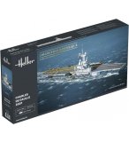 MAQUETTE PORTE AVIONS CHARLES DE GAULLE - BATEAU MILITAIRE - ECHELLE 1/400 - HELLER - 81072