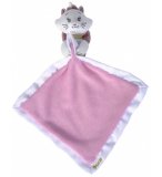 MARIE CHAT GRAND DOUDOU PLAT ROSE ET BLANC 24 X 24 CM - PELUCHE DISNEY - NICOTOY