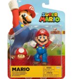 MARIO AVEC SUPER CHAMPIGNON : FIGURINE SUPER MARIO 10 CM - FIGURINE NINTENDO ARTICULE - JAKKS