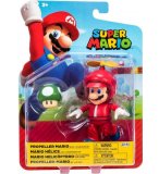 MARIO HELICE AVEC CHAMPIGNON VERT : FIGURINE SUPER MARIO 11 CM - FIGURINE NINTENDO ARTICULE - JAKKS