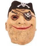 MASQUE LATEX CAPITAINE PIRATE ADULTE - CORSAIRE - MOUSSAILLON - ACCESSOIRE DEGUISEMENT