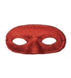 MASQUE LOUP METALLISE ROUGE ADULTE - ACCESSOIRE DEGUISEMENT CARNAVAL