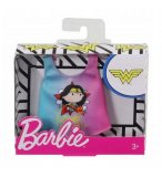 MATTEL - FXJ96 - BARBIE DEBARDEUR WONDER WOMAN BLEU ET ROSE - TOP DC - TENUE - HABIT - ACCESSOIRE POUPEE