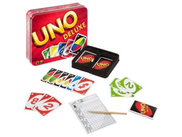 Mattel - K0888 - Jeu de cartes - Uno Deluxe - Jeu de Soci�t�