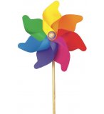 MEGA MOULIN A VENT XXL GEANT MULTICOLORE 80 CM - JEU DE PLEIN AIR, DECORATION JARDIN