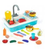MON EVIER DE CUISINE AVEC PLAQUE DE CUISSON - ROBINET FONCTIONNEL - JEU IMITATION CUISINE, DINETTE