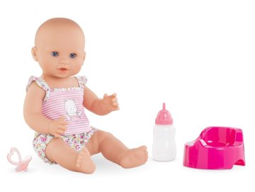 Mon Poupon Emma fait pipi 36 cm rose - Corolle - 130400 - Bebe Fille Classique 3 fonctions