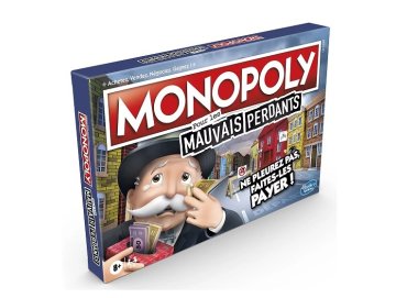 Monopoly pour les mauvais perdants - hasbro gaming - e9972 - jeu de societe classique