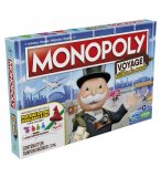 MONOPOLY VOYAGE AUTOUR DU MONDE - HASBRO - F4007 - JEU DE SOCIETE CLASSIQUE, ARGENT