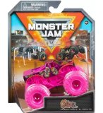 MONSTER JAM CATEVERA - VEHICULE MINIATURE 1/64 METAL ROSE - SPIN MASTER