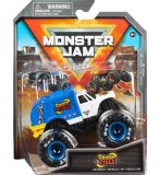 MONSTER JAM CRUSH CYCLE - VEHICULE MINIATURE METAL BLANC ET BLEU - ECHELLE 1:64 - SPIN MASTER