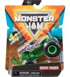 MONSTER JAM GRAVE DIGGER - VEHICULE MINIATURE METAL GRIS ET VERT - SPIN MASTER