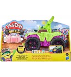 MONSTER TRUCK : CAMION WHEELS VERT ET VIOLET + 4 POT DE PATE A MODELER PLAY-DOH - HASBRO - F1322