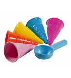 MOULES A SABLE CORNETS DE GLACE - ANDRONI - 3405 - JOUET DE PLAGE