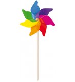 MOULIN A VENT GEANT MULTICOLORE 62 CM - JEU DE PLEIN AIR, DECORATION JARDIN