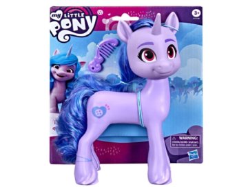 My little pony : Poney violet Izzy Moonbow 22 cm avec peigne - Mon Petit Poney - Hasbro