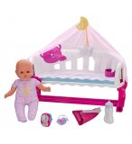 NENUCO DORT AVEC MOI ET SON BABY MONITOR - POUPON 35 CM + BERCEAU CODODO - FAMOSA