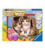 NUMERO D'ART CHATONS DANS UNE CORBEILLE - RAVENSBURGER - 28614 - PEINTURE