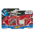 PACK DE 2 VAISSEAUX STAR WARS TIE FIGHTER ET GHOST 6.5CM - HOT WHEELS - MATTEL - DLP58