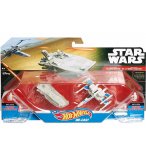 PACK DE 2 VAISSEAUX STAR WARS TRANSPORTER VS ET X-WING FIGHTER 6.5CM - HOT WHEELS - MATTEL - CKJ81